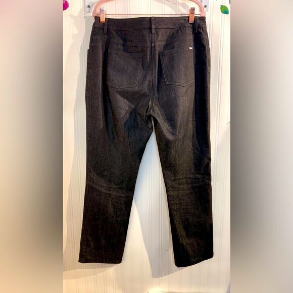St. John Black Denim Jeans Sz 10 - Picture 5 of 7